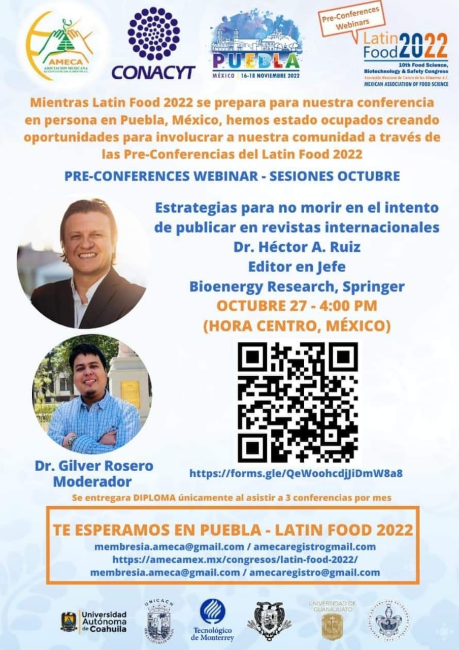 Webinar Pre-Conferencia – Latin Food 2022